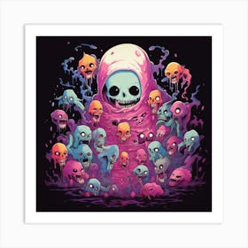 Skulls And Skeletons Art Print