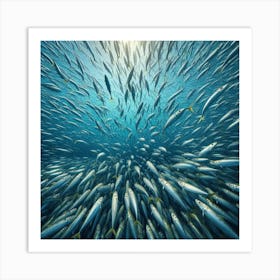 School Of Sardines 2 Art Print