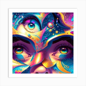 Psychedelic Painting 4 Art Print