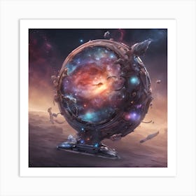 Galaxy Sphere Art Print