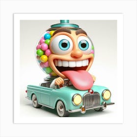 Candy Car 1 Art Print