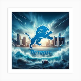 Detroit Lions 4 Art Print