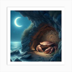 Crab In Cave 8 Art Print