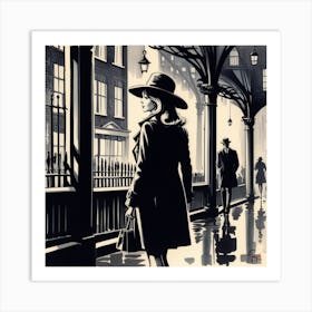 London Street Scene 10 Art Print