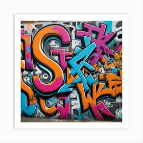 London Graffiti 1 Art Print