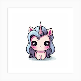 Cute Unicorn 650 Art Print