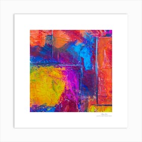 Contemporary art, modern art, mixing colors together, hope, renewal, strength, activity, vitality. American style.74 Art Print