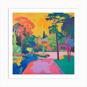 Abstract Park Collection El Retiro Park Madrid Spain 3 Art Print