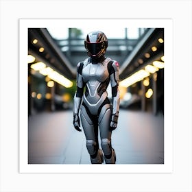 Futuristic Woman 60 Art Print