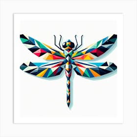 Geometric Art Dragonfly 1 Art Print