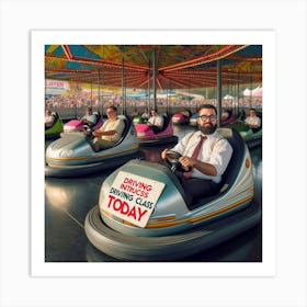 Bumper Cars Art Print