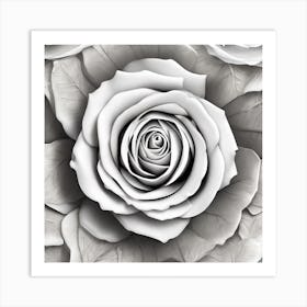 White Roses Art Print