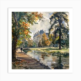 Vondelpark Amsterdam Series. Water Colour 5 Art Print