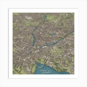 0 Glasgow Map Esrgan V1 X2plus (1) Art Print