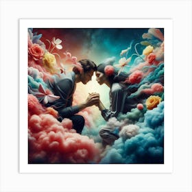 'Love In The Clouds' Art Print