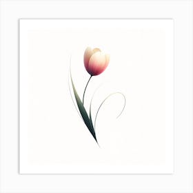 "Soft Bloom: Tulip's Tender Embrace"  "Soft Bloom" captures the tender embrace of a solitary tulip in a dance of light and softness. This digital art piece, with its subtle gradients and gentle curves, embodies the delicate beauty of spring. Perfect for adding a touch of floral serenity to any room, it symbolizes new beginnings and the simple elegance of nature. Let this piece bring a tranquil and refreshing ambiance to your home, celebrating the understated grace of the tulip. Art Print