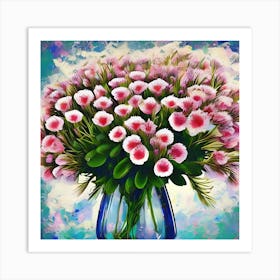 Alstroemeria Flowers 33 Art Print