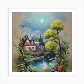 Fairytale House Art Print