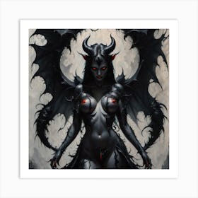 Demon Woman 2 Art Print