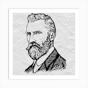 Portrait Of Vincent Van Gogh 2 Art Print