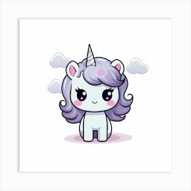 Cute Unicorn 124 Art Print