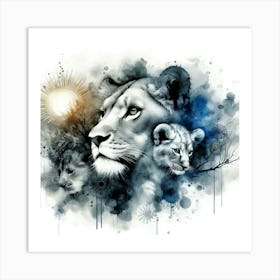 Wild Animal Illustration 161 Art Print