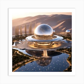 Futuristic City 168 Art Print