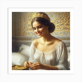 Beautiful Moroccan Woman76 Art Print