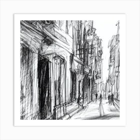 Street Scene In Havana Art Print