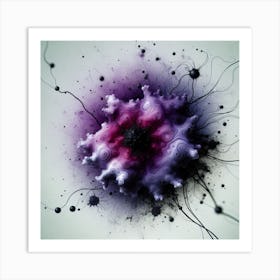 Purple Corruption Art Print