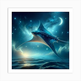 The Nightray (A Mythical Beast) The Mythical World Collection Style A Art Print