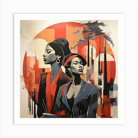 'Two Women' Art Print