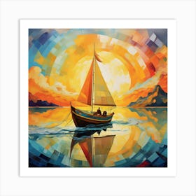 Sailboat Sails in the Antipodes Art Print