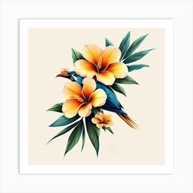 Hibiscus Flower Art 1 Art Print