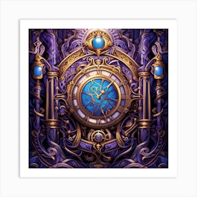 Clock Of Time Art Print