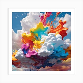 Colorful Clouds Art Print