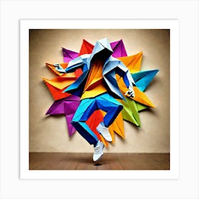 Origami Dancer 61 Art Print