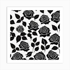 Black Roses 7 Art Print