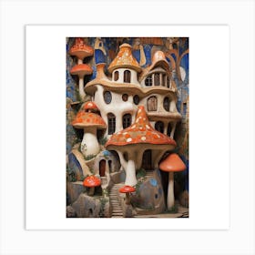 Mushroom House Art Print