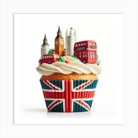 London Cupcake 1 Art Print