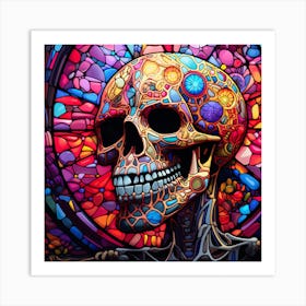 Day Of The Dead Skull 1 Art Print