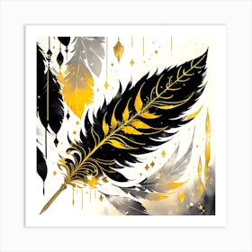 Feather Feather Feather 7 Art Print