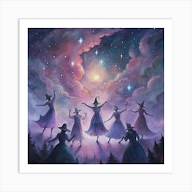 Witches Dance Art Print