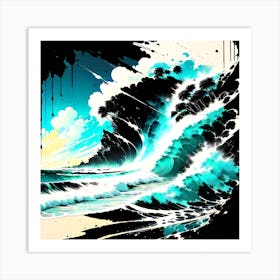 Waves'' 1 Art Print