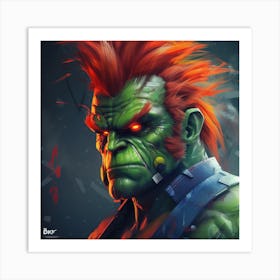 Hulk Punk Art Print