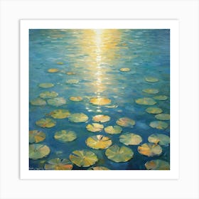 Sunlit Waters Impression Art Print 1 Art Print