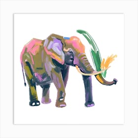 African Forest Elephant 03 Art Print