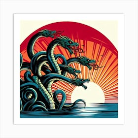 Sunset Saga 18 Art Print