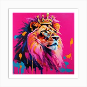 King Lion Art Print