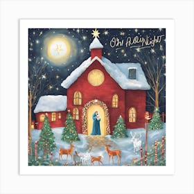 Oh Christmas Night Art Print